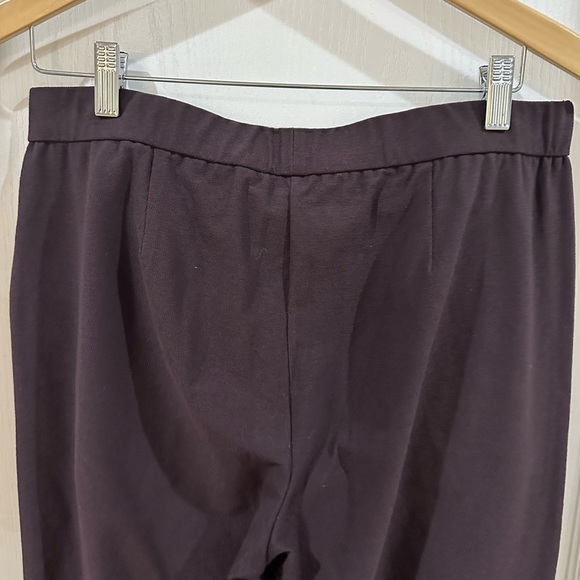 Eileen Fisher Size Medium washable crepe pant Color Cassis (dark purple). - Picture 8 of 8